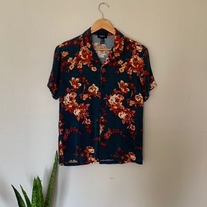 Floral Hawaiian Camp Shirt